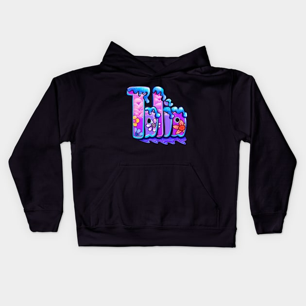 Girls first name Talia Kids Hoodie by Artonmytee